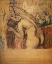 Mujer en su tocador
