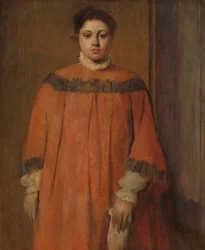 Chica en rojo
