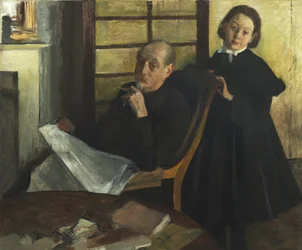 Henri Degas y su Sobrina Lucie Degas