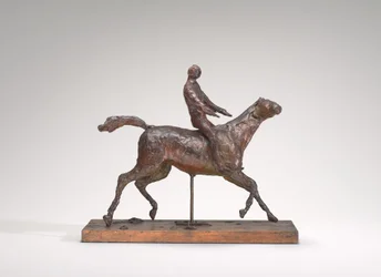 Caballo Galopando, Girando la Cabeza a la Derecha, los Pies No Tocan el Suelo