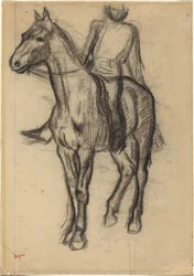 Caballo y jinete, c. 1878