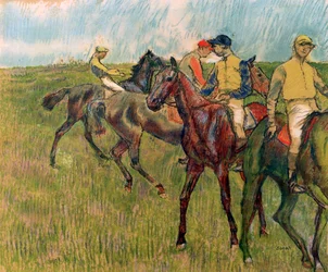 Caballos con jinetes, 1910