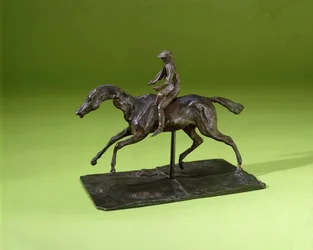 Jinete en un caballo