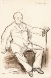 Jules Perrot, estudio para El bailarín Perrot, sentado