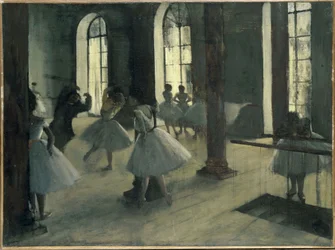 El ensayo en el centro de danza