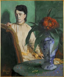 La femme a la potiche (óleo sobre lienzo)