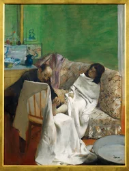 La pedicura (pintura sobre lienzo)