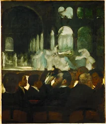 Ballet "Robert le Diable" (pintura sobre lienzo)