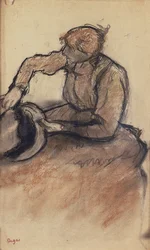 Modista adornando un sombrero, c.1898