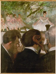 Músicos en la orquesta (óleo sobre lienzo)