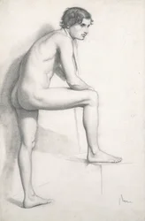 Estudio de desnudo, c.1858