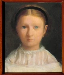 Retrato de Giovanna Bellelli (nacida en 1848) llamada Nini, prima del artista posterior Marquise Ferdinando Lignola