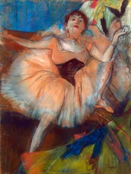 Bailarina sentada, 1879-1880