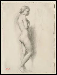 Desnudo de pie, c.1860-65