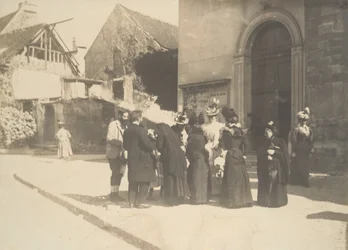 Escena callejera, La Queue-en-Brie, Valle del Marne, ca. 1896.