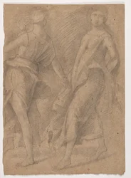 Estudio después de Andrea Mantegna, "Parnaso", c.1854-56