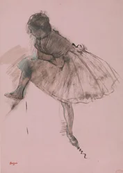 Estudio de una bailarina recto, dos estudios de bailarinas verso, ca. 1873