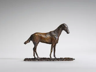 Estudio de un Mustang, cera original de 1860s, fundido en 1921