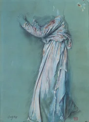 Estudio de una mujer drapeada para "Semiramis" (ca. 1860 - 62)