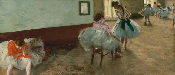 La lección de danza, c. 1879