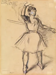 La pequeña bailarina, c.1885 (tiza sobre papel)