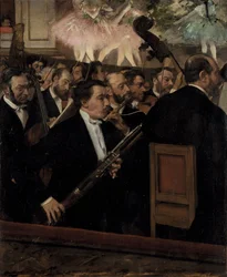 La Orquesta en la Ópera, c. 1870