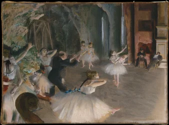 El ensayo en el escenario