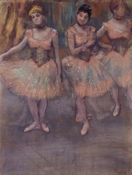 Tres Bailarinas antes de la Práctica, c.1880