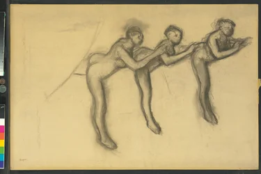 Tres bailarinas en mallas, c.1895-1900