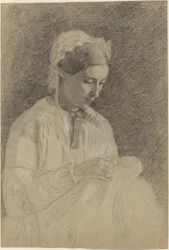 Mujer bordando