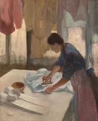 Mujer planchando