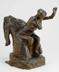 Mujer sentada en un sillón, modelada c. 1903 fundida 1919-21