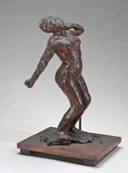 Mujer estirándose, c. 1896-1911