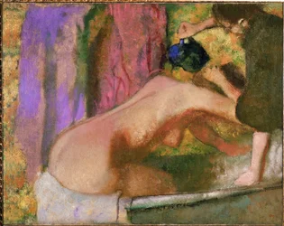 Mujer en su baño (óleo sobre lienzo)