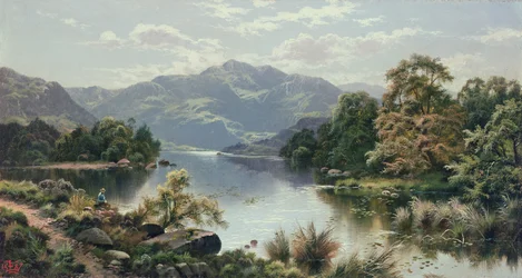Una Escena de Lago en el Norte de Gales