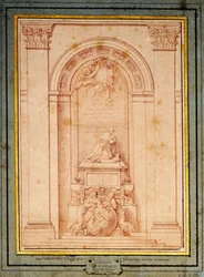 Un estudio para el monumento funerario del cardenal de Fleury