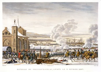 La Batalla de Eylau, Alemania, 9 de febrero de 1807