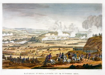 La batalla de Jena, Alemania, 14 de octubre de 1806