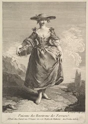 Mujer Campesina de Alrededor de Ferrara, 1734