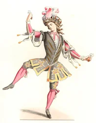 Francés en traje de baile
