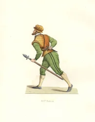 Cazador en la época de Carlos IX de Francia