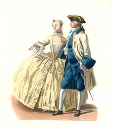 Gobernador oficial de Marsella y dama de calidad, Francia