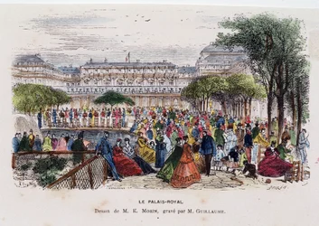 El Palacio Real - dibujo de Morin, circa 1830
