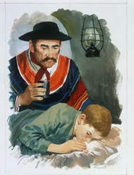 De los Apeninos a los Andes de "Corazón" de Edmondo De Amicis (1846-1908), dibujo
