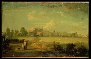 Vista de Eton desde los campos de juego