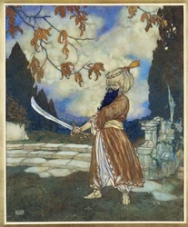 Barba Azul,1910 (acuarela, gouache, pluma y tinta negra sobre papel)