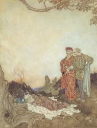 Ilustración para "La Tempestad" Acto II, Escena 1