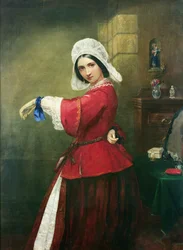 Dama con traje francés, 1857