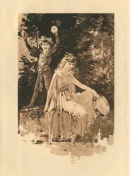 Para Canciones isabelinas en honor del amor y la belleza (litografía)