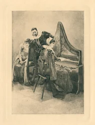 Para Canciones isabelinas en honor del amor y la belleza (litografía)